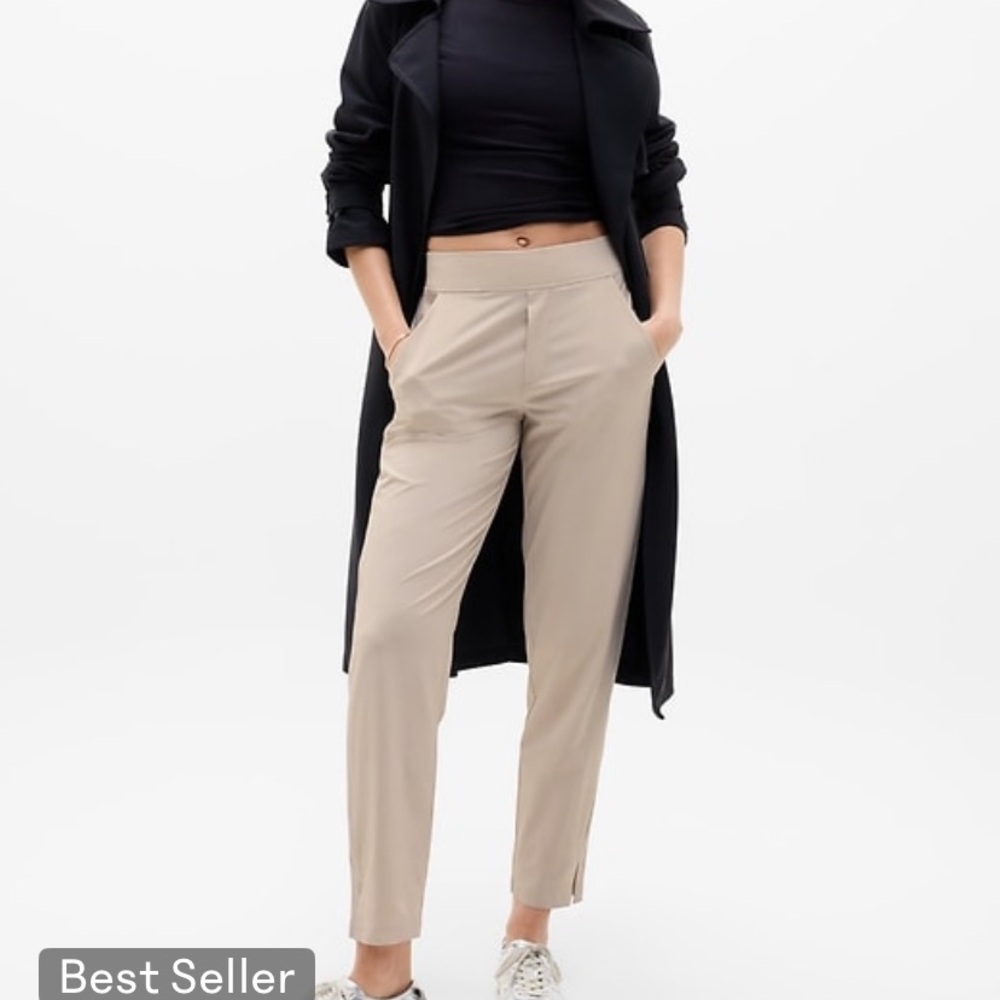 Athleta Straight-Leg Ankle Pants in Abalone